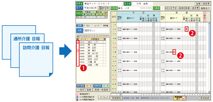 実績確認